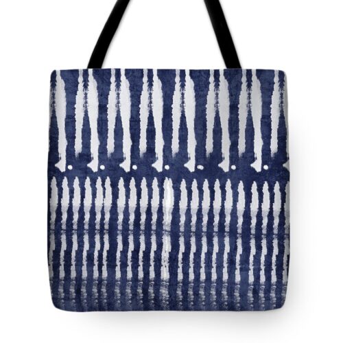 Blue and White Shibori Design Tote Bag