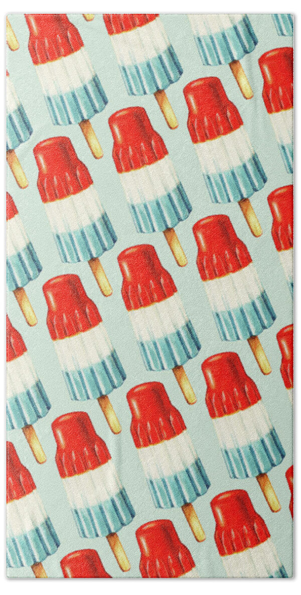 Bomb Pop Pattern Beach Towel