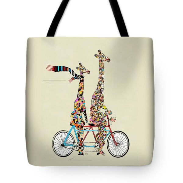 Giraffe Days Lets Tandem Tote Bag
