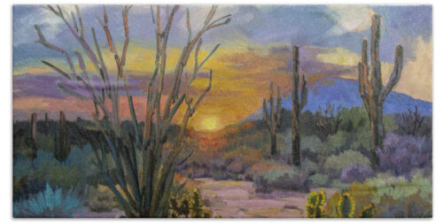 God's Day - Sonoran Desert Beach Towel