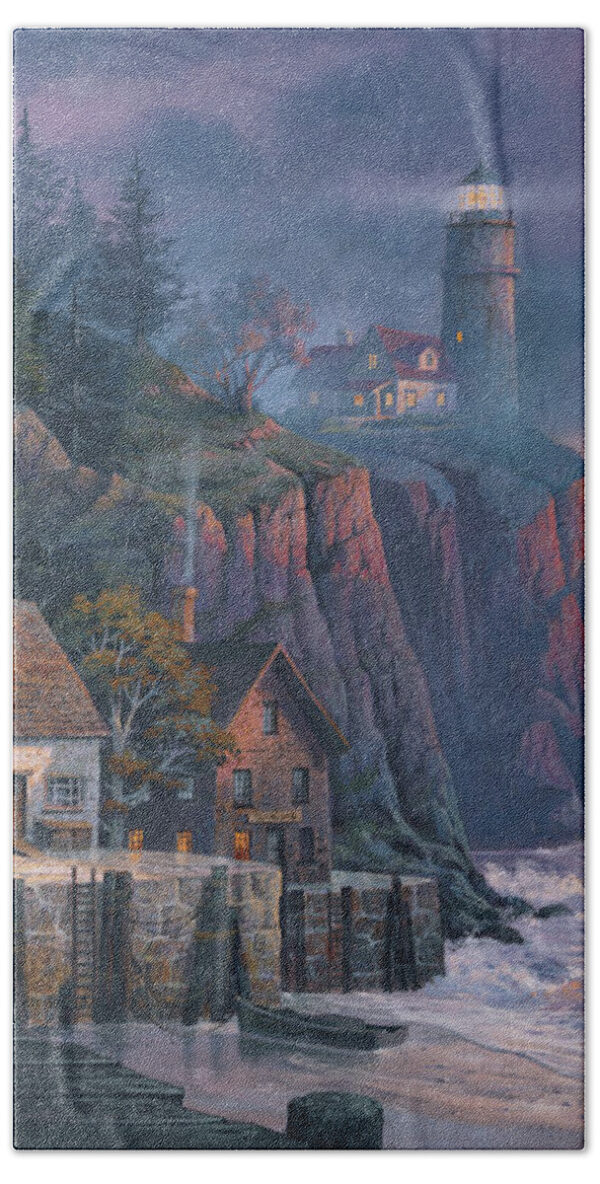 Harbor Light Hideaway Beach Towel Harbor Light Hideaway Beach Towel