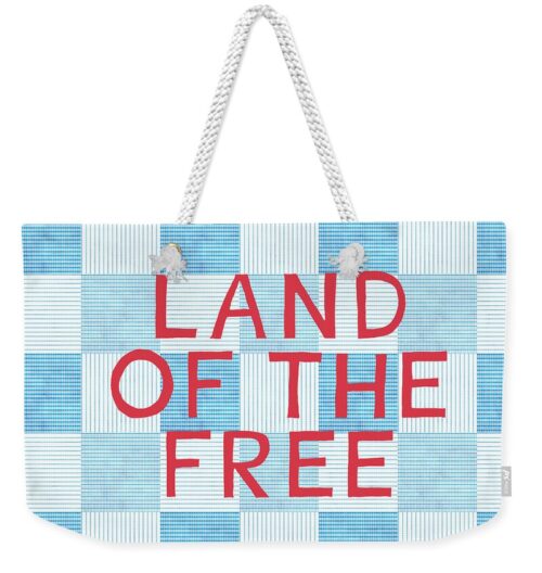 Land Of The Free Weekender Tote Bag Land Of The Free Weekender Tote Bag