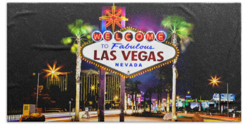 Las Vegas Sign Beach Towel