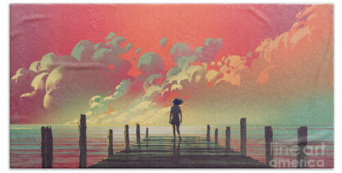 My Dream Place Beach Towel