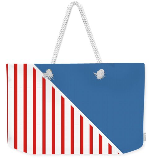 Red White And Blue Triangles Weekender Tote Bag Red White And Blue Triangles Weekender Tote Bag
