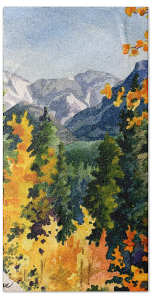 Rocky Mountain National Park Beach Towel