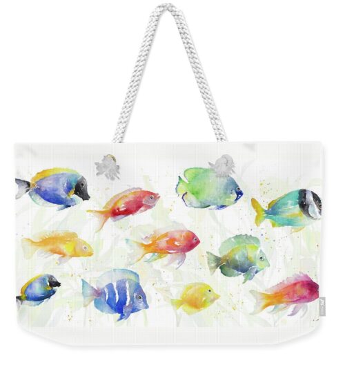 School Of Tropical Fish Weekender Tote Bag School Of Tropical Fish Weekender Tote Bag