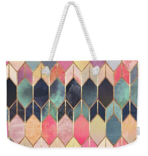 Stained Glass 3 Weekender Tote Bag Stained Glass 3 Weekender Tote Bag