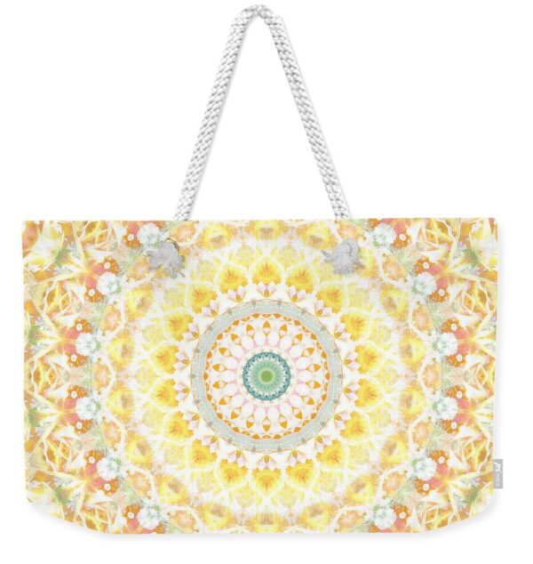 Sunflower Mandala- Abstract Art by Linda Woods Weekender Tote Bag