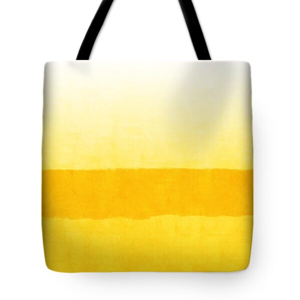 Sunrise- Yellow Abstract Art by Linda Woods Tote Bag