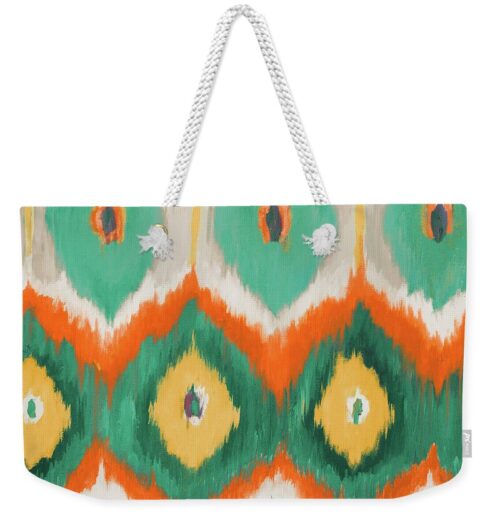Tropical Ikat II Weekender Tote Bag Tropical Ikat II Weekender Tote Bag