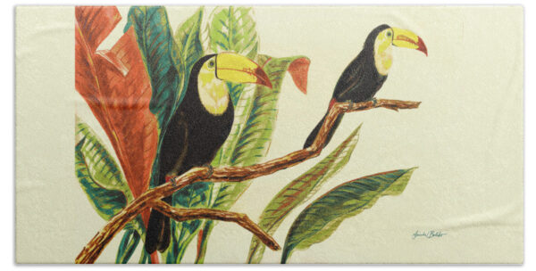 Tropical Toucans II Beach Towel