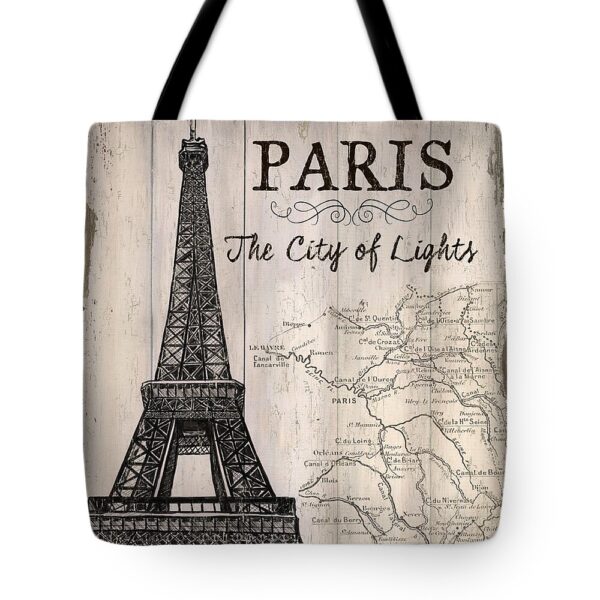 Vintage Travel Poster Paris Tote Bag