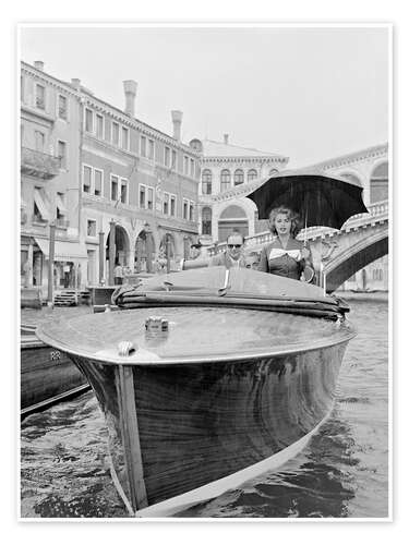 Actress Sophia Loren in Venice 1955
