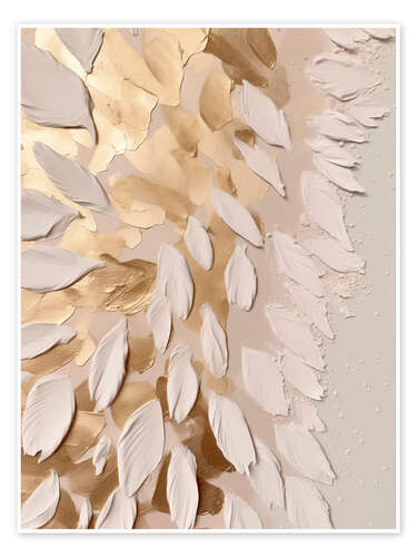 Halo Feathers in Gold I