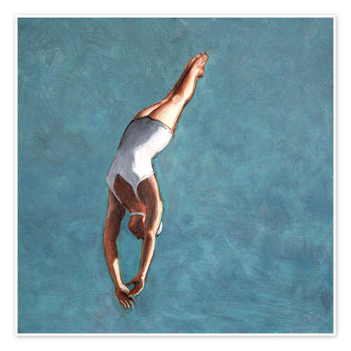 High Diver in Aqua Sky