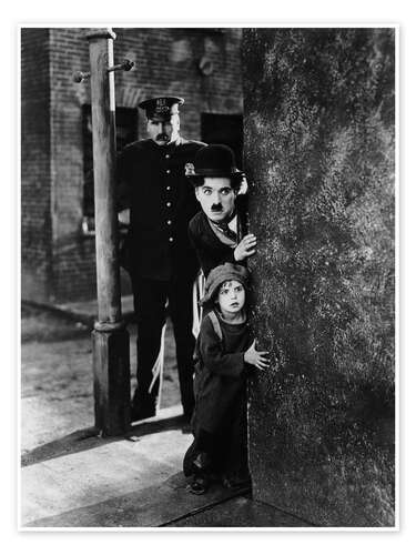 Tom Wilson, Charles Chaplin and Jackie Coogan in The Kid
