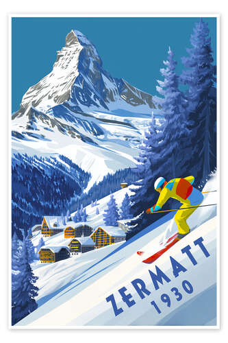 Zermatt 1930 - Vintage Ski